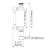 BAGNOLUX Brass 1080° Swivel Black Faucet Extender for Bathroom Sink,