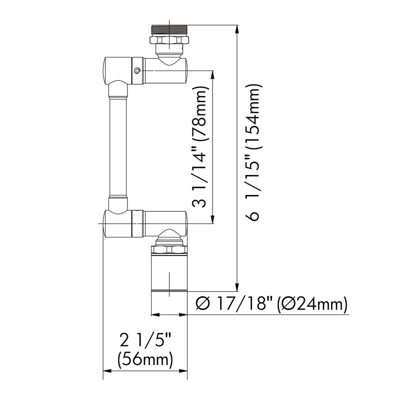 BAGNOLUX Brass 1080° Swivel Black Faucet Extender for Bathroom Sink,