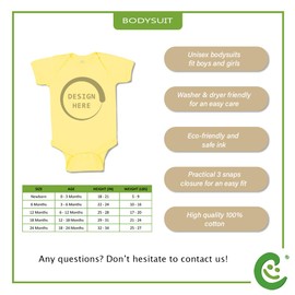 Cute Rascals Baby Bodysuit United States Coast Guard Auxiliary Coastie Baby with Flag Boy & Girl Baby Clothes Funny Cotton Yellow Design Only 24 Months