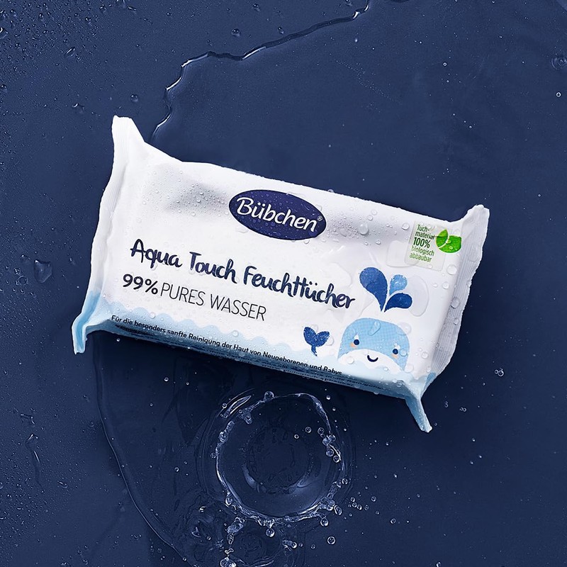 Bübchen Aqua Touch Wet Wipes, 144 Pieces (3 x 48)