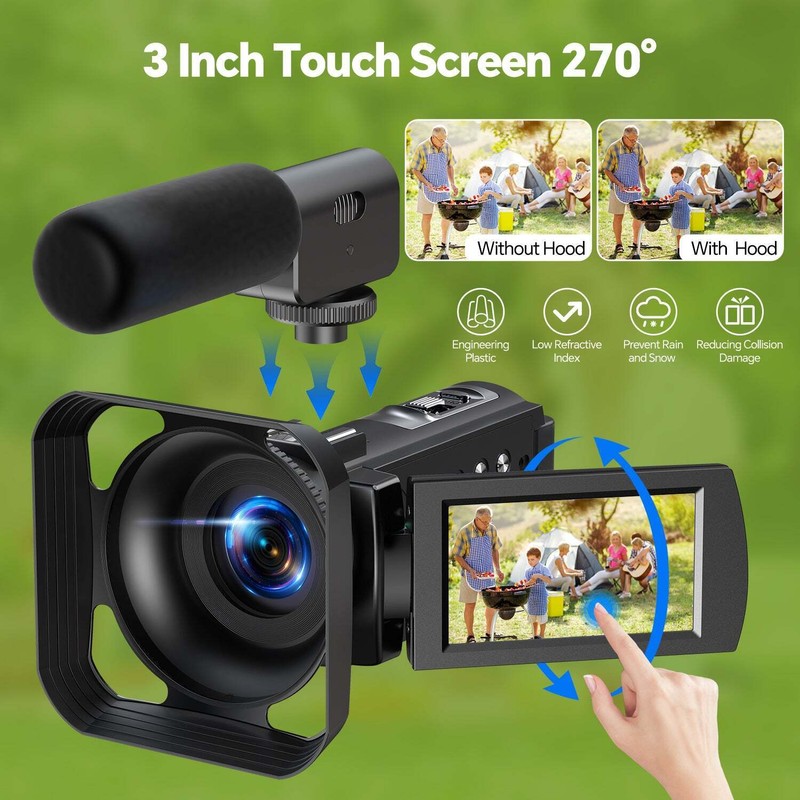 Unbranded 5K & 56MP Camcorders Video Camera WiFi IR Night