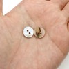 Freshwater Pearl Aurora B-890 Double Hole Buttons, Shell Buttons, Shell