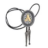 HUABOLA CALYN Bolo tie for Men, Western Cowboy Golden Alphabet