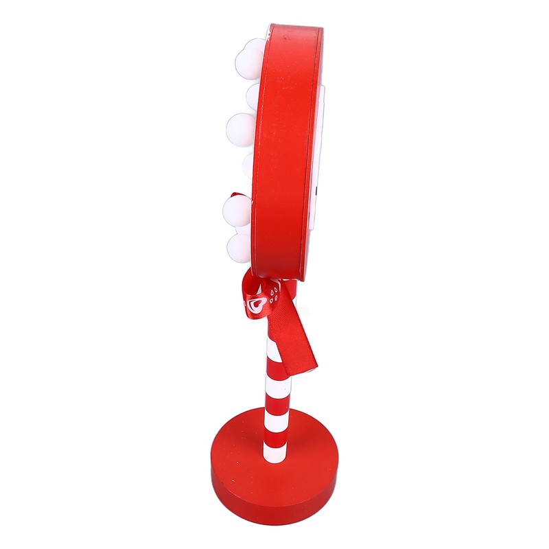 Christmas Stop Here Decor Metal Solid Wood LED Delicate Santa
