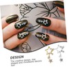 WOONEKY Elegant Nail Charms Decor 30pcs Star Shaped Rhinestone Charms