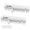 Bivethoi 2 PCS 3 Inch Barrel Bolt Latch White Door