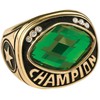 Express Medals Champion Green MVP All Star Trophy Ring in