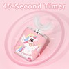 ELOTAME Kids Electric U Shaped Toothbrush Unicorn Rechargeable Sonic Toothbrush