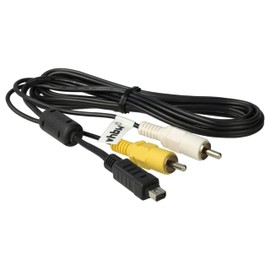 vhbw AV-CABLE suitable for OLYMPUS E-Serie, FE-Serie etc. replaces CB-USB5, CB-USB6