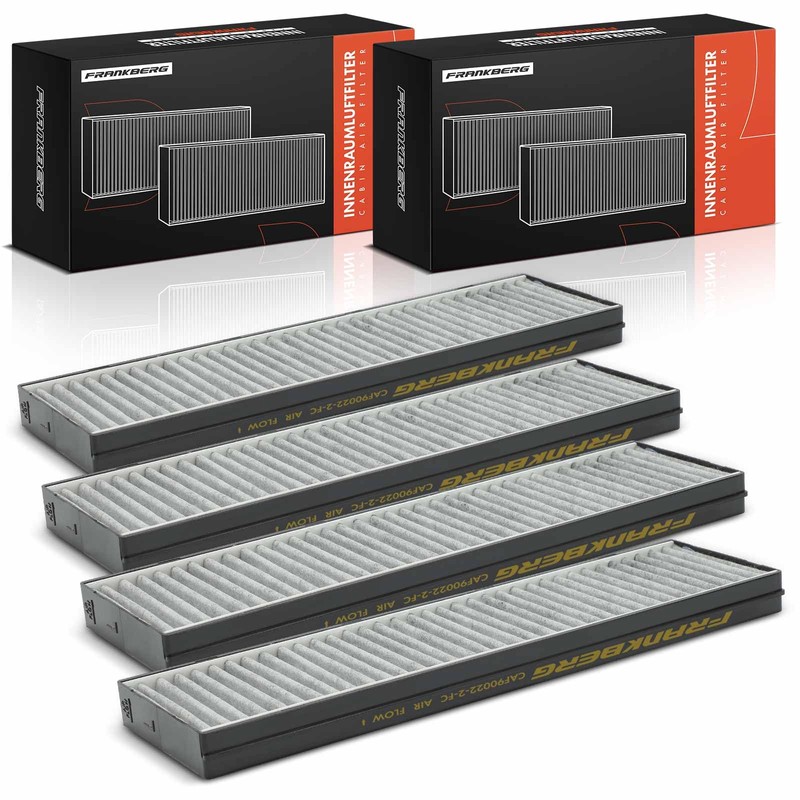 Frankberg 4x Cabin Air Filter Pollen Filter with Activated Carbon