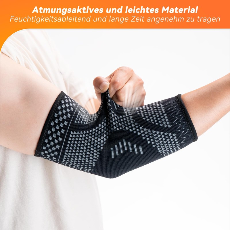 INDEEMAX Elbow Bandage Tennis Elbow Bandage for Men Women, Compression