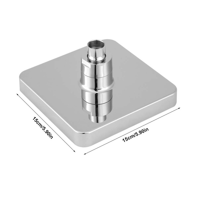 LED Shower Head, 6 Inch Rainfall Shower Head Bathroom Square