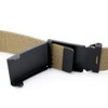 Gevard Men's Women's Custom Made Matte Black Buckle Stretch Belgian