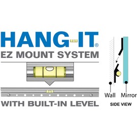 Gatco 1800 Flush Mount Frameless Oval Mirror, 26.5" H x 19.5" W, Silver