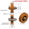 (R59-6-10) Pack of 2 Sliding gate wheels 59 mm Diameter