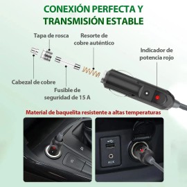 Cable Alimentador De Dc A Encendedor Auto Para Starlink Mini