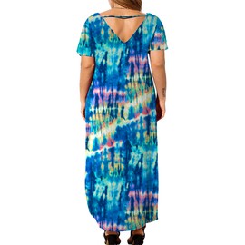 Kancystore Plus Size Dresses for Curvy Women Summer Spring 3X Long Length V Neck Midi Dress with Jacket