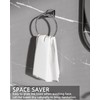 WZRUA Towel Ring Hand Towel Holder Wall Mounted, Chrome SUS304