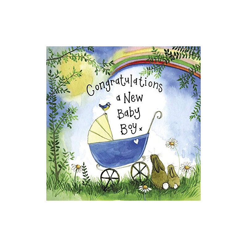 ALEX CLARK New Baby Boy Card