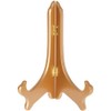 Bard's Hinged Gold-toned MDF Wood Plate Stand, 9" H x