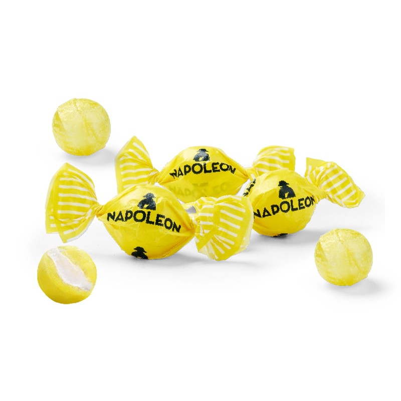 Napoleon Sour Lemon Balls Individually Wrapped Hard Candy Sour Bon