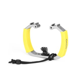 Movo GB-U70Y - Plataforma de buceo subacuático para GoPro Hero con soportes para zapato fría, correa de muñeca - Funciona con HERO3, HERO4, HERO5, HERO6, HERO7, HERO8 y Osmo Action Cam - Accesorio de