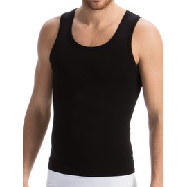 FarmaCell Man 417B - Men's Body Shaping Vest with Light Refreshing Breeze Yarn, black