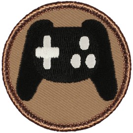 Game Controller Patrol Patch - 2" Diameter Round Embroidered Patch (Sew-on)