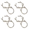 SARO LIFESTYLE Collection Antler Napkin Rings (Set of 4), Diameter: