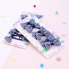 Basic Sense 12pcs Gingham Check Bow School Hair Set, Ribbon