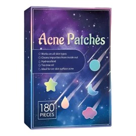 Parches Antiacné 180 Piezas Figuras, Estrella, Luna, Nube.