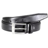 LINDENMANN Men's Suit Leather Belt 35 mm Cowhide Black, black