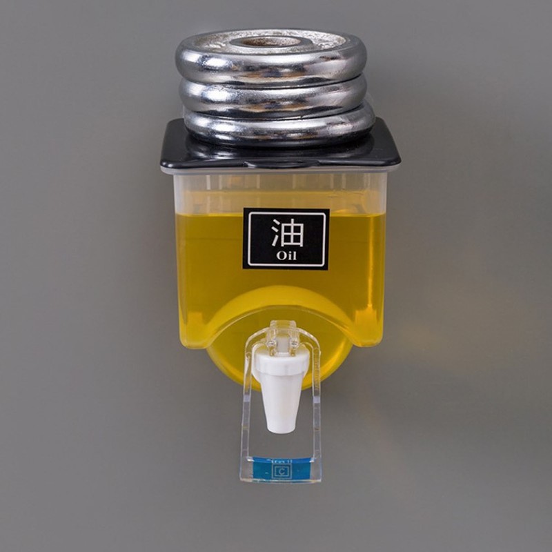 Wall Mounted Liquid Seasoning Tank Large Capacity Seasoning Bottles Oil