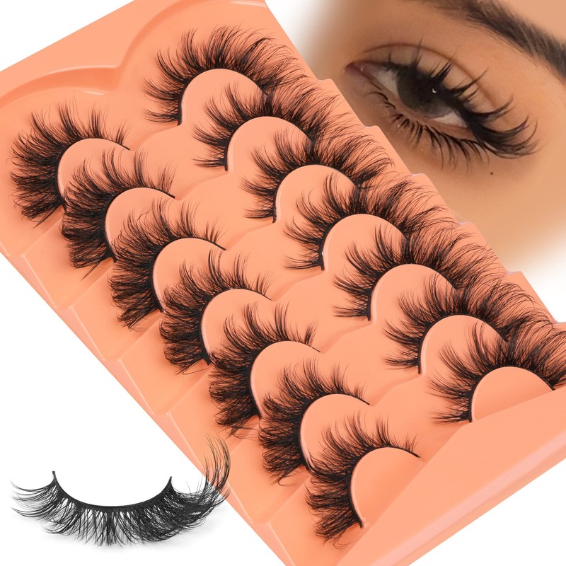 False Eyelashes Wispy Lashes Natural Look Fake Eyelashes Cat Eye