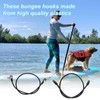 70 PCS Bungee Shock Cord Hooks Black Plastic Rope Terminal