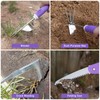 HLWDFLZ Purple Garden Tool Set Gardening Items for Women -