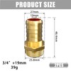 Atisite Brass Hose Nozzle 19 mm Barb x 3/4 Inch
