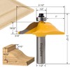 Exqutoo 3PCS 1/2" Shank Router Bit Set, Raised Panel Cabinet