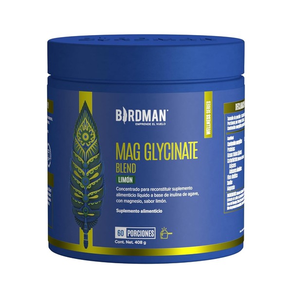 BIRDMAN Mag Glycinate Blend Glicinato y Citrato de Magnesio en