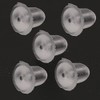 Respaldos de Aretes de Silicona Transparente 500 Piezas