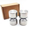 ROLMZJX 2 Pcs Salt and Pepper Grinder Set,Mini Salt shakers,Travel