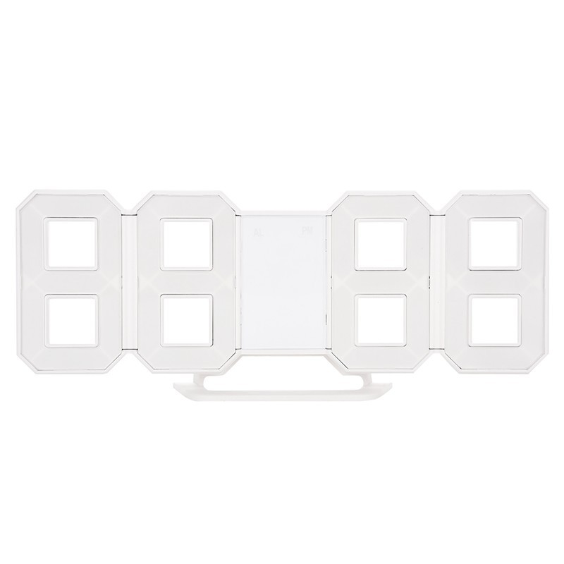 Multi Function Large 3D LED Digital Wall Clock Alarm Snooze