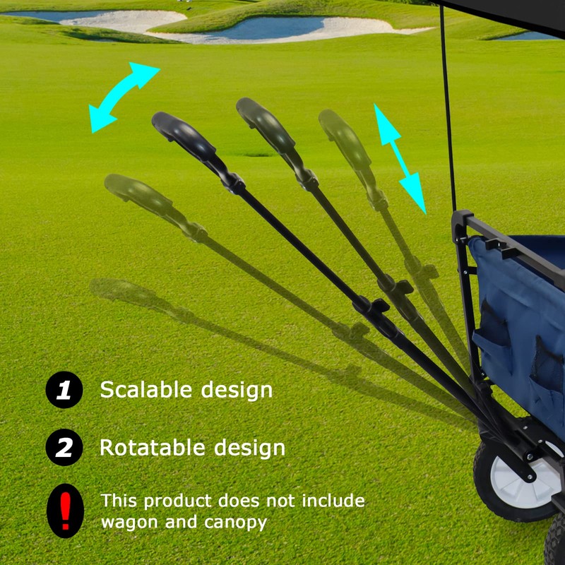 VOONKE Wagon Replacement Pull Handle Spare,Stroller Wagon Pull Handle，Suitable for