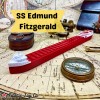 12” SS Edmund Fitzgerald Model, Freighter Model, Titanic Toy Co