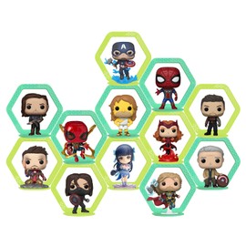 12 Sets Display Shelves for Funko Pop Display or Other Pop Figures, Wall Mounted Glow at Night
