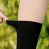 YUEDGE Women's Grey Breathable Cotton Socks Lightweight Basic Womens Socks