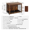 VEVOR Dog Crate Furniture, 38 inch Wooden Dog Crate with