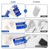 6 Pack Pencil Erasers, Large White Erasers for School, Art