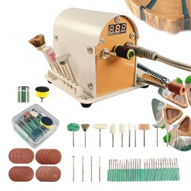 Electric Resin Polishing Kit，Retro Portable 100W Power 35000RPM Variable Speed Rotary Tool, Resin Drill with Full Accessories,Resin Supplies Kit for Carving, Drilling, Sanding, Jewelry Making