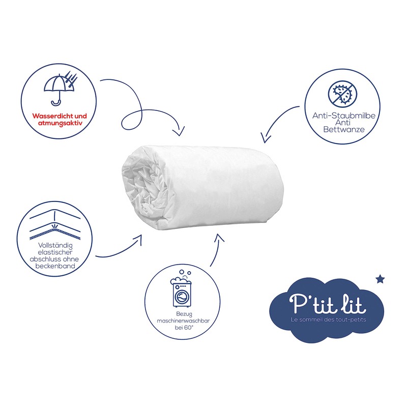 P'tit Lit - Anti-Dust Mite Baby Mattress Protector Cododo |
